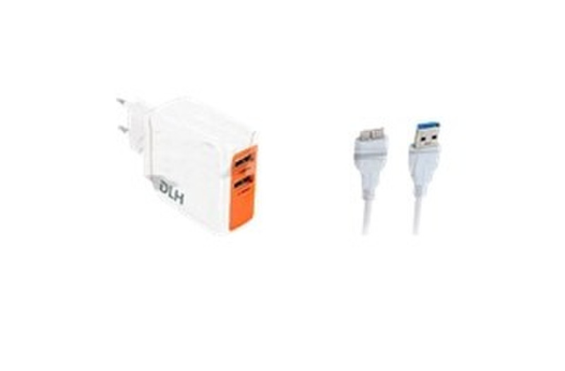 DLH DY-AU1910 Indoor Orange,White mobile device charger