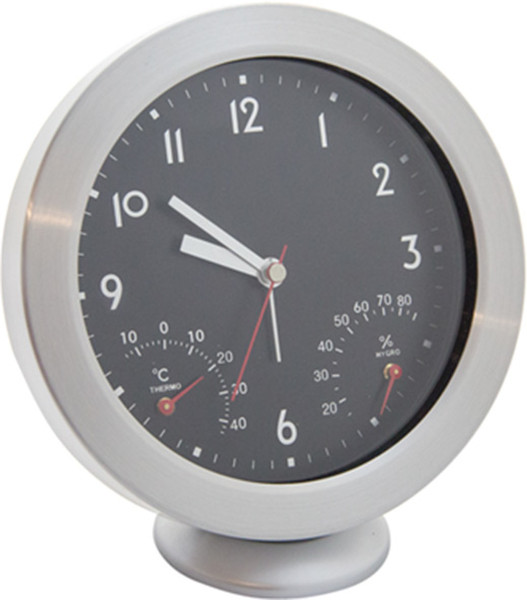 Mebus 42311 Quartz table clock Cеребряный настольные часы