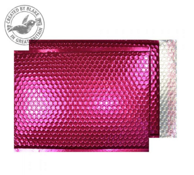 Blake Purely Packaging Pink Metallic Padded Peel and Seal C4+ 324x230mm 70µm (Pack 100)