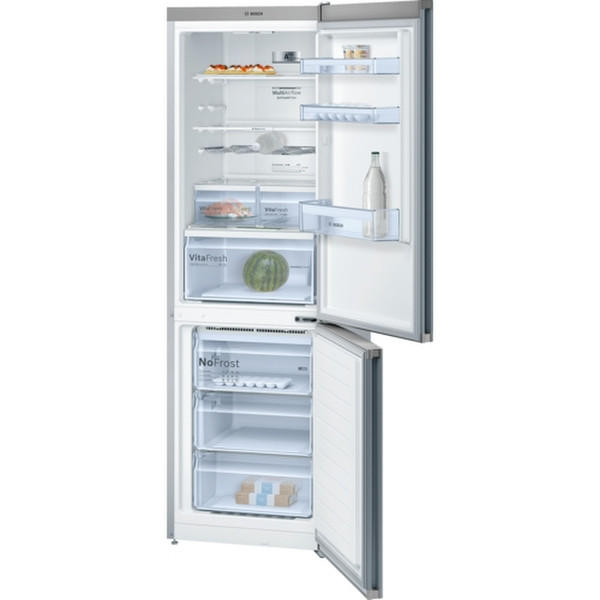 Bosch Serie 4 KGN36XL45 Отдельностоящий 324л A+++ Нержавеющая сталь холодильник с морозильной камерой