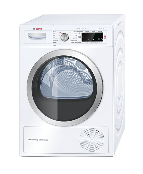 Bosch Serie 8 WTW87560NL freestanding Front-load 8kg A++ White tumble dryer