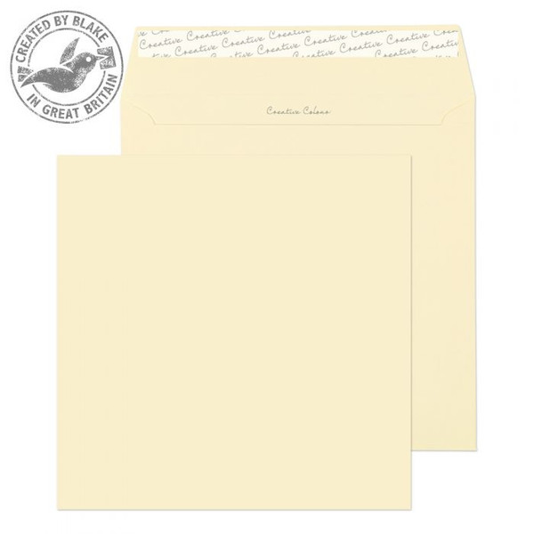 Blake Creative Colour Clotted Cream Peel and Seal Wallet 220x220mm 120gsm (Pack 250)