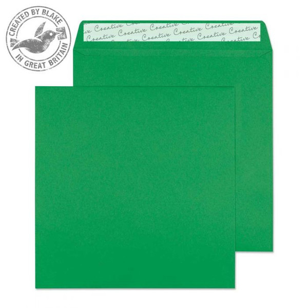 Blake Creative Colour Wallet Peel and Seal Avocado Green 160×160mm 120gsm (Pack 500)