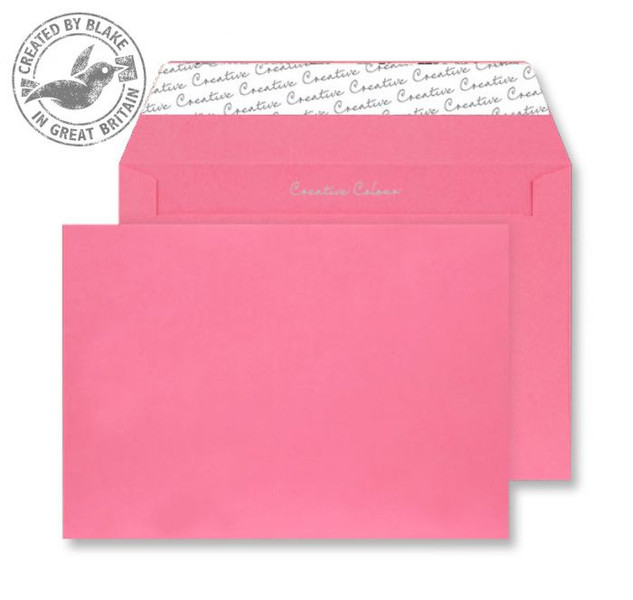 Blake Creative Colour Wallet Peel and Seal Flamingo Pink C4 229×324mm 120gsm (Pack 10)