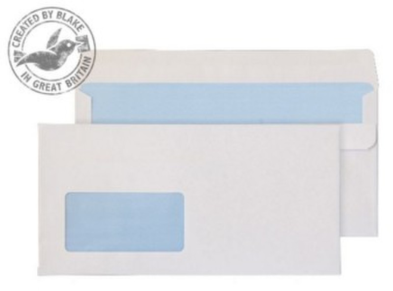 Blake Purely Everyday White Window Self Seal Wallet DL+ 121x235mm 90gsm (Pack 1000)