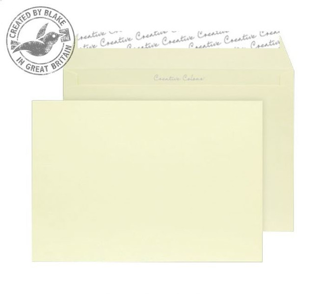 Blake Creative Colour Wallet Peel and Seal Lemon Yellow C4 229×324mm 120gsm (Pack 10)