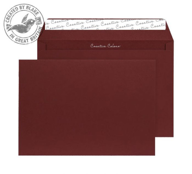 Blake Creative Colour Wallet Peel and Seal Bordeaux C4 229×324mm 120gsm (Pack 10)