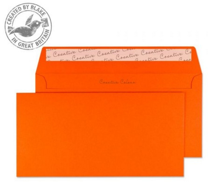 Blake Creative Colour Wallet Peel and Seal Pumpkin Orange DL+ 114×229mm 120gsm (Pack 25)