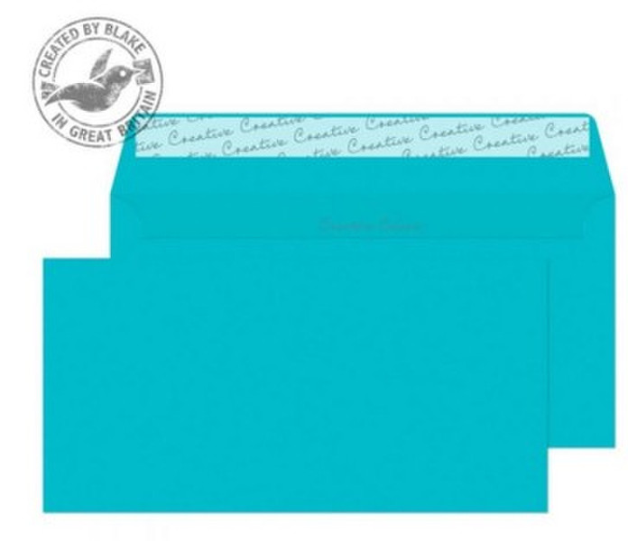 Blake Creative Colour Wallet Peel and Seal Cocktail Blue DL+ 114×229mm 120gsm (Pack 25)