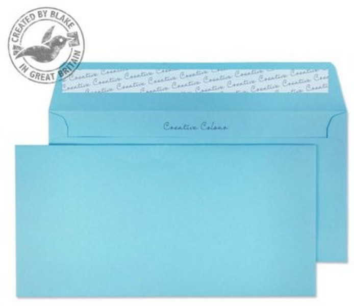 Blake Creative Colour Wallet Peel and Seal Cotton Blue DL+ 114×229mm 120gsm (Pack 25)