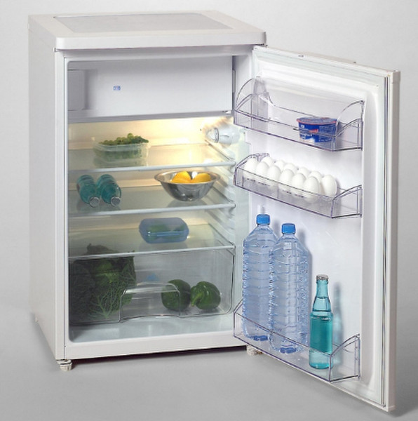 Exquisit KS15A+ freestanding 118L A+ White combi-fridge