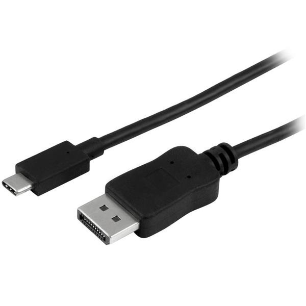 StarTech.com CDP2DPMM6B 1.8м DisplayPort USB C Черный адаптер для видео кабеля