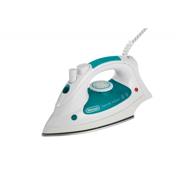 DeLonghi FXH16 Dry & Steam iron Stainless Steel soleplate 1600W Green,White iron