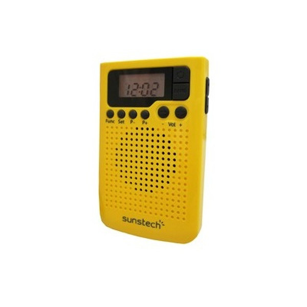 Sunstech RPDS10 Портативный Цифровой Черный, Желтый радиоприемник