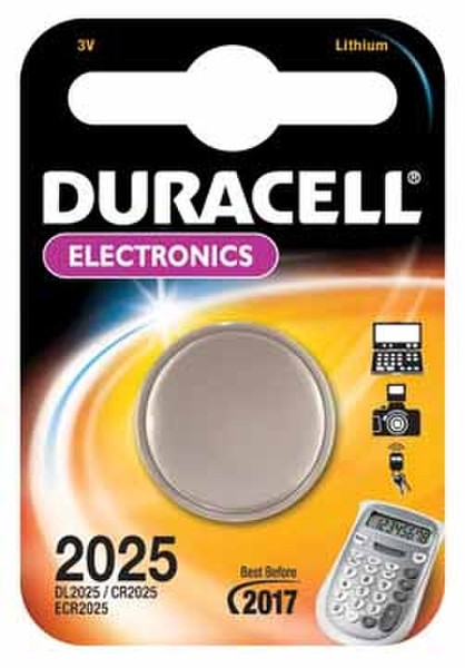 Duracell CR2025 Lithium 3V non-rechargeable battery