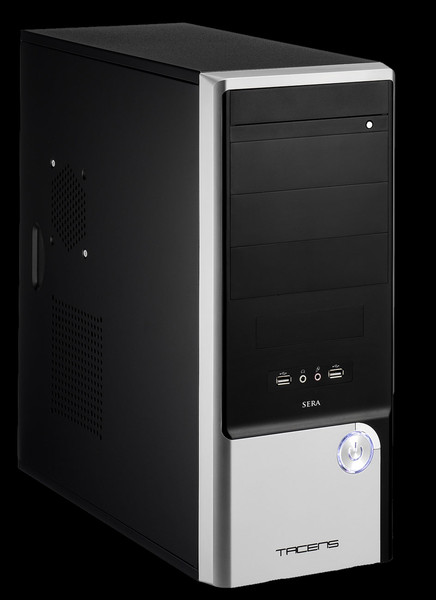 Tacens Sera Midi-Tower Black,Silver computer case