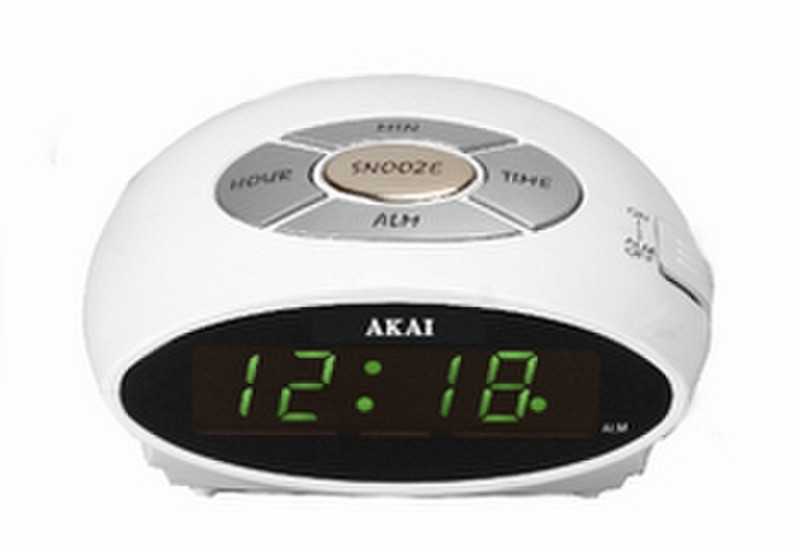 Akai Alarmclock Часы Белый радиоприемник