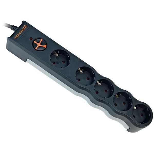 Tuncmatik Powersurge 5 5AC outlet(s) 250V 1.5m Schwarz Spannungsschutz