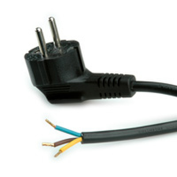 ROLINE 19.08.1111 3m Power plug type F Black power cable