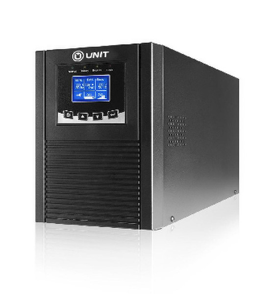 Unit Black T 1000 C Double-conversion (Online) 1000VA 3AC outlet(s) Tower Black uninterruptible power supply (UPS)