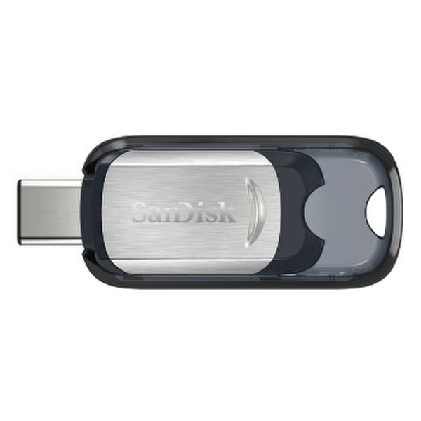 Sandisk Cruzer Ultra 64ГБ USB 3.0 (3.1 Gen 1) Type-C Черный, Cеребряный USB флеш накопитель
