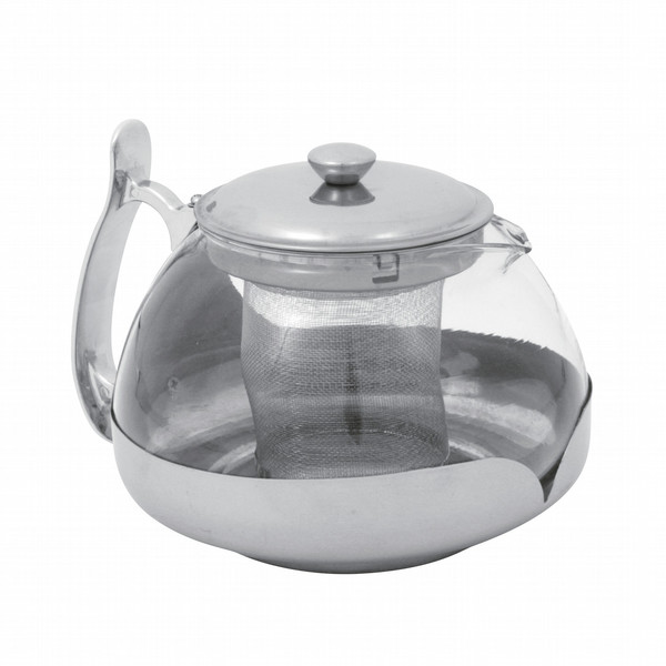 No-Brand 503033 700ml Stainless steel,Transparent teapot