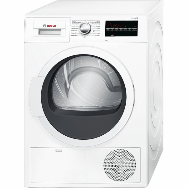 Bosch Serie 6 WTG86260EE Freistehend Frontlader 8kg B Weiß Wäschetrockner