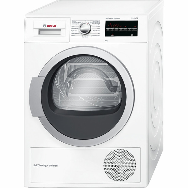 Bosch Serie 6 WTG85238EE freestanding Front-load 8kg A++ White tumble dryer