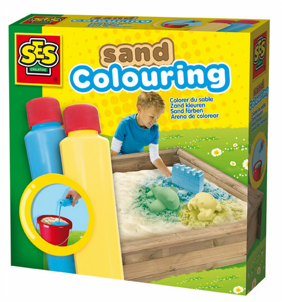 SES Creative Sand colouring blue-yellow