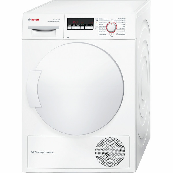 Bosch Serie 4 WTW85202EE freestanding Front-load 8kg A++ White tumble dryer