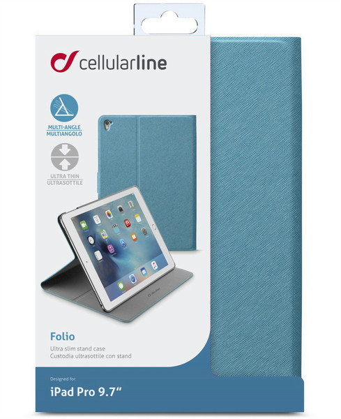 Cellularline FOLIOIPAD7G 9.7Zoll Blatt Grün Tablet-Schutzhülle