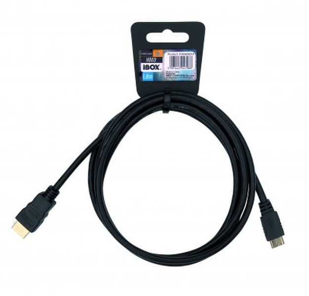 iBox ITVFHD0318 1.5м HDMI Mini-HDMI Черный HDMI кабель