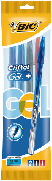 BIC 919229 Retractable gel pen Синий 4шт