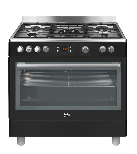 Beko GM15310DB Freistehend Gas hob B Schwarz Küchenherd