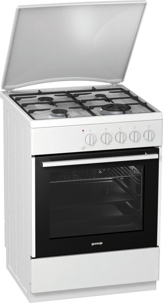 Gorenje GI613E112WKB Отдельностоящий Gas hob A Черный, Белый кухонная плита