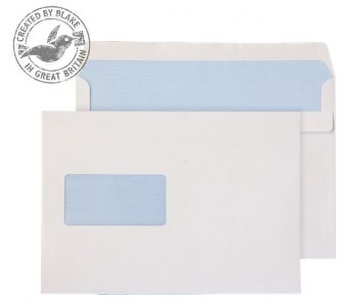 Blake Purely Everyday White Window Self Seal Wallet C5+ 162X238mm 90gsm (Pack 500)