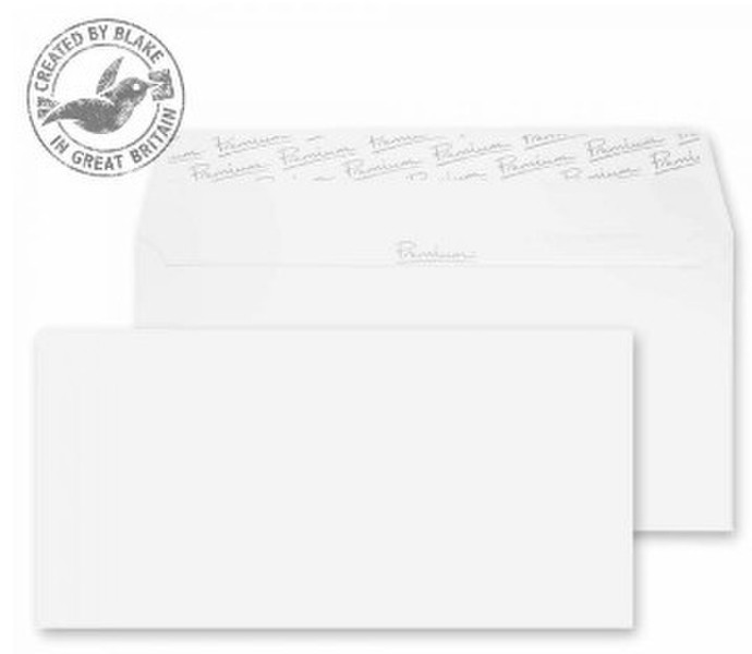 Blake Premium Business Wallet Peel and Seal Ice White Wove DL 110x220mm 120gsm (Pack 50)