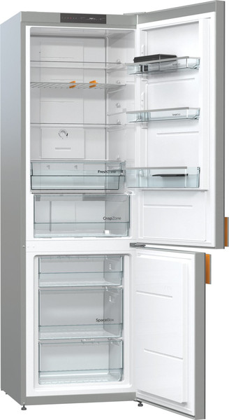 Gorenje NRK612ST Отдельностоящий 221л 85л A++ Серый, Нержавеющая сталь холодильник с морозильной камерой