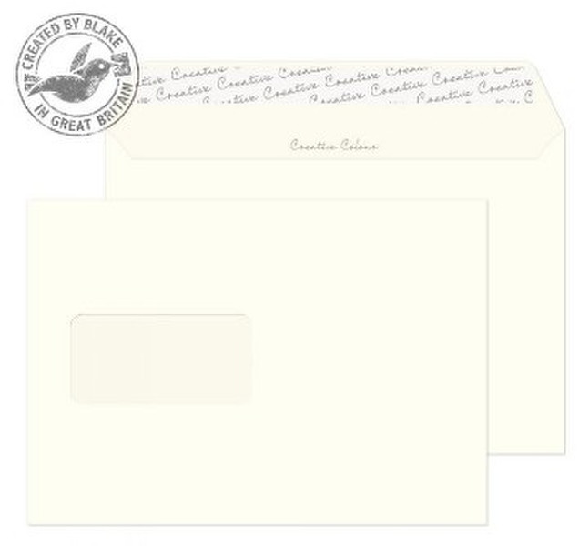 Blake Creative Colour Wallet Peel and Seal Window Milk White C5 162×229mm 120gsm (Pk 500)
