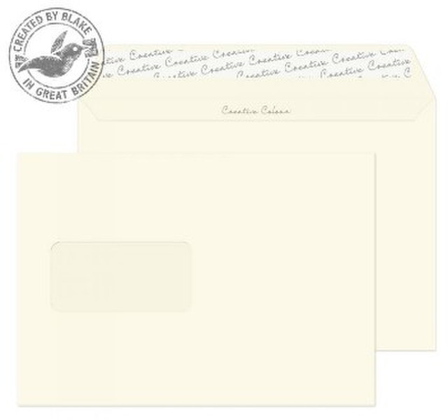 Blake Creative Colour Wallet Peel and Seal Window Soft Ivory C5 162×229mm 120gsm (Pk 500)
