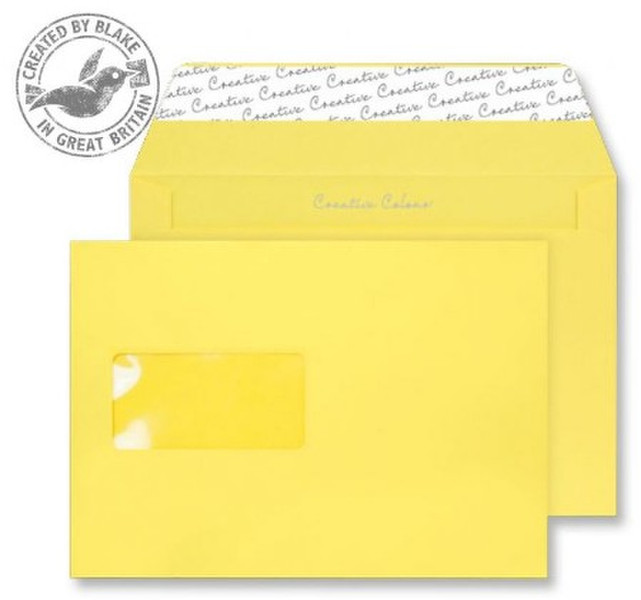 Blake Creative Colour Banana Yellow Peel and Seal Wallet Window C5 120gsm (Pack 500)