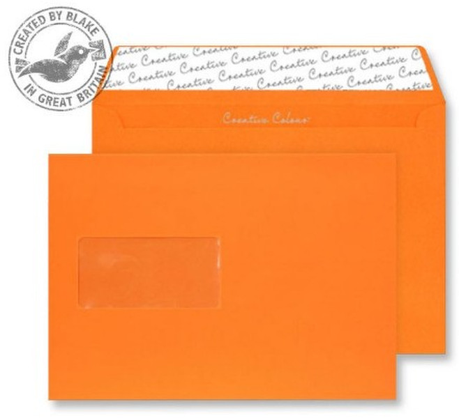 Blake Creative Colour Pumpkin Orange Peel and Seal Wallet Window C5 120gsm (Pack 500)