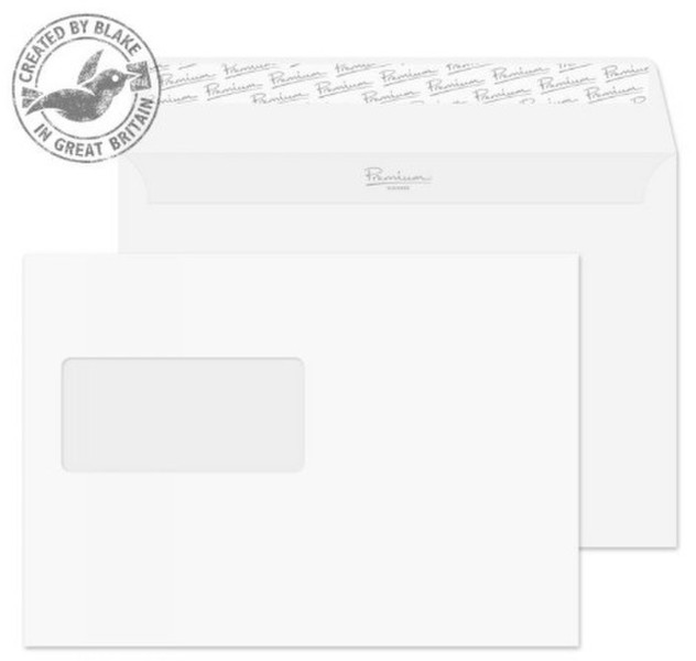 Blake Premium Business Wallet Window Peel and Seal Ice White Wove C5 120gsm (Pack 500)