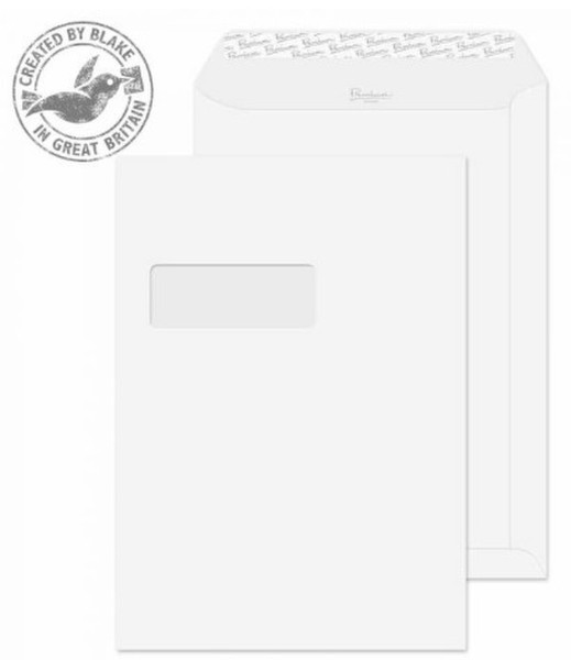 Blake Premium Business Pocket Window Peel and Seal Ice White Wove C4 120gsm (Pack 250)