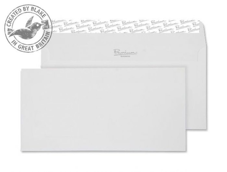 Blake Premium Business Wallet Peel and Seal High White Wove DL 110x220mm 120gsm (Pk 500)