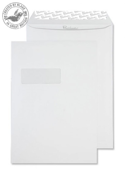 Blake Premium Business Pocket Window Peel and Seal High White Wove C4 120gsm (Pack 250)