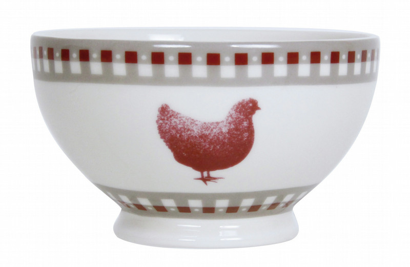NOVAStyl 8414793363846 Round Stoneware Red,White dining bowl