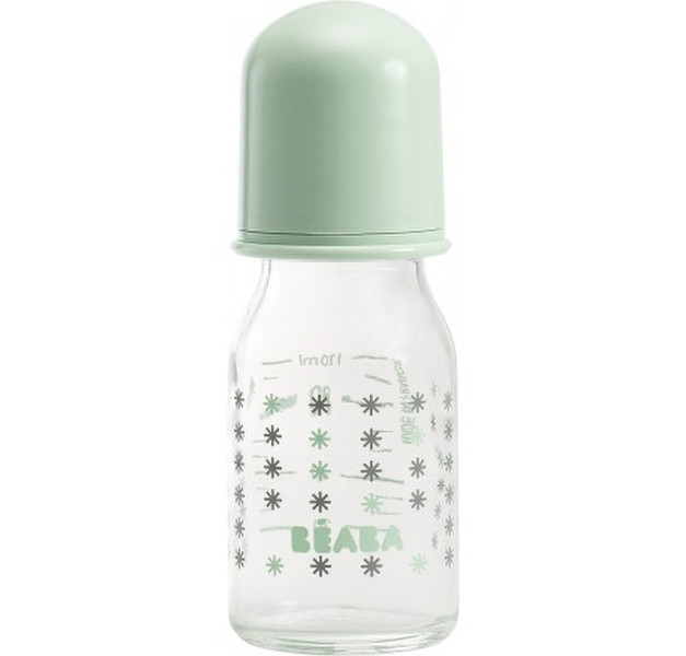 BEABA Glass Bottle 110 ml 110ml Glass Blue,Transparent feeding bottle