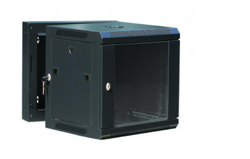 Gembird 19DS-9U Wall mounted Black rack