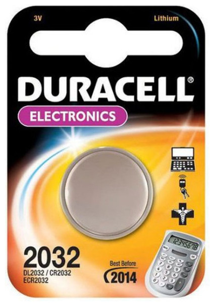 Duracell CR2032 Lithium 3V non-rechargeable battery